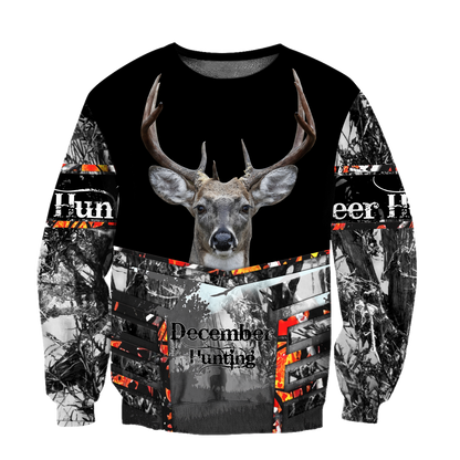 Premium December Deer Hunting 3D All Over Printed Shirts