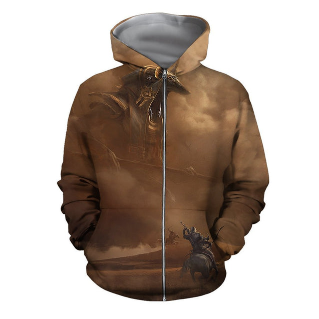 3D All Over Print Anubis Assassin's Creed Origins Hoodie-Apparel-Khanh Arts-Hoodie-S-Vibe Cosy™