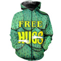 3D All Over Printed Free Hugs Cactus Shirts-Apparel-NTH-Zip-S-Vibe Cosy™