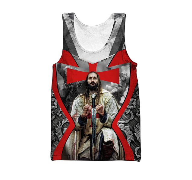 Knights Templar 3D all over printed for men and women PL19082001