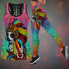 Native American Sugar Skull legging + hollow tank combo outfit PL18082001