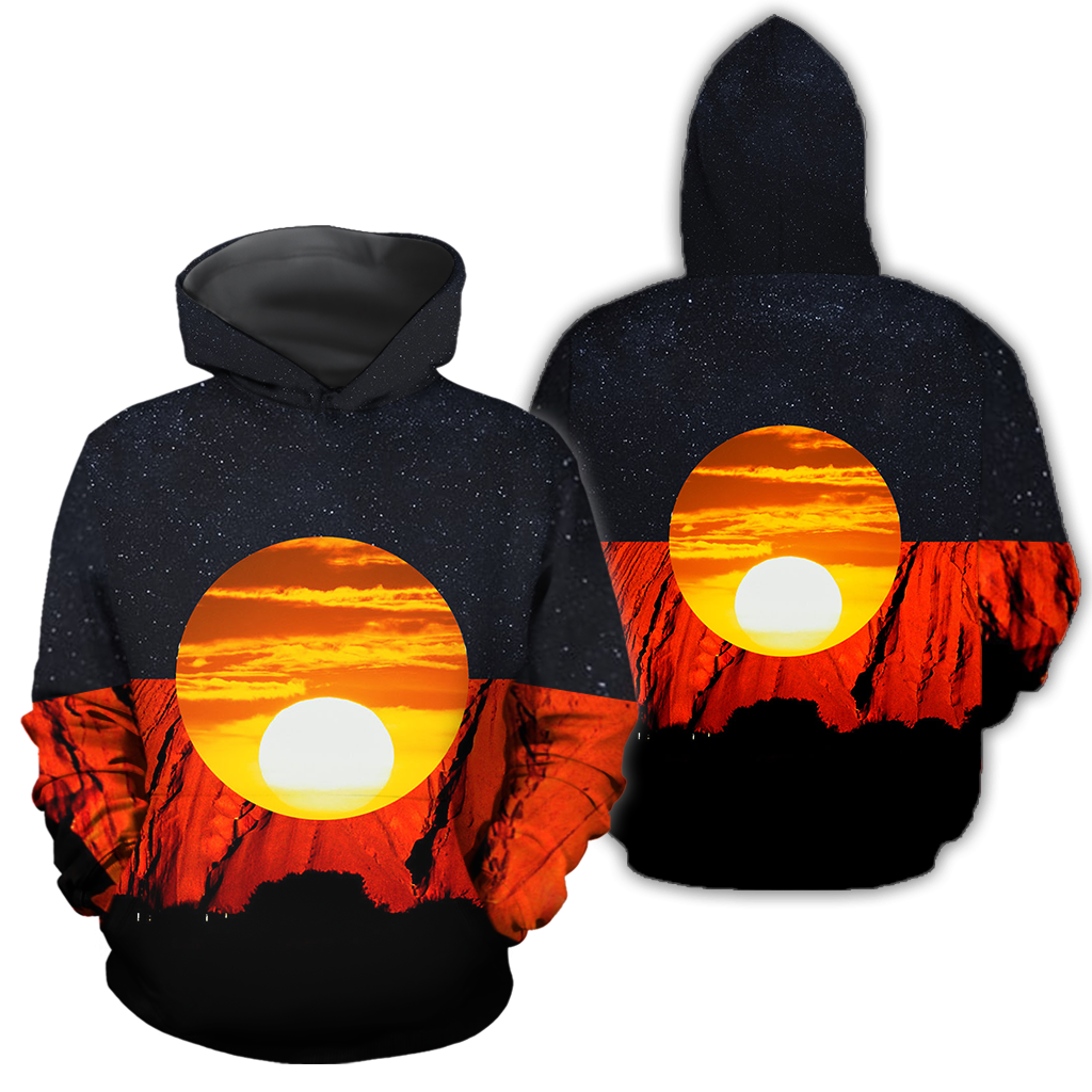 Australia Aborigina Flag 3D All Over Printed Hoodie Shirts MP040401-Apparel-MP-Hoodie-S-Vibe Cosy™