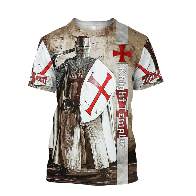 Premium Knight Templar Shield And Sword All Over Printed Shirts For Men And Women MEI