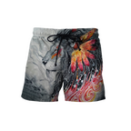 Native Lion Over Printed Hoodie