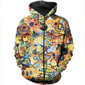 3D ALL OVER PRINTED MUSHROOM SHIRTS-Apparel-NTH-Zipped Hoodie-S-Vibe Cosy™