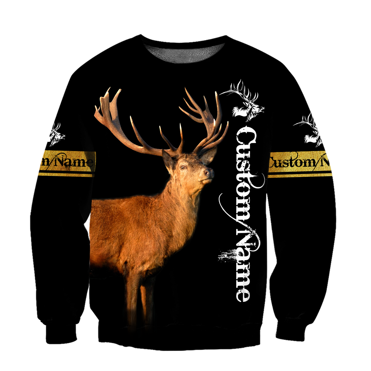 Custom Name - Love Deer 3D All Over Printed Shirts For Men And Woman
