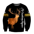 Custom Name - Love Deer 3D All Over Printed Shirts For Men And Woman