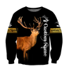 Custom Name - Love Deer 3D All Over Printed Shirts For Men And Woman