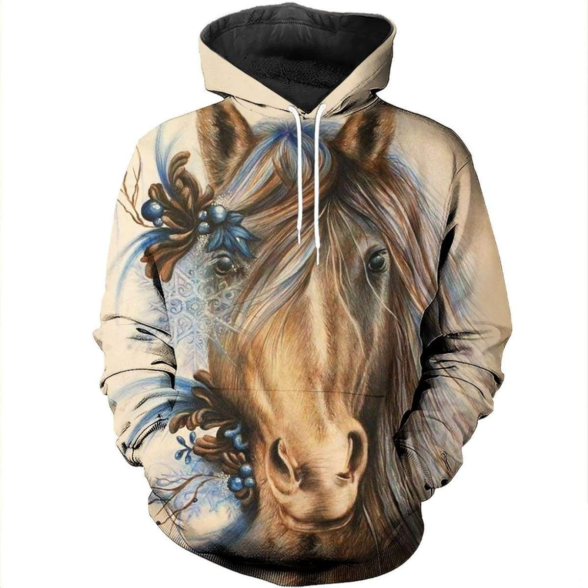 3D ALL OVER PRINTED LOVE HORSE SHIRTS AND SHORTS HR7-Apparel-NNK-Hoodie-S-Vibe Cosy™