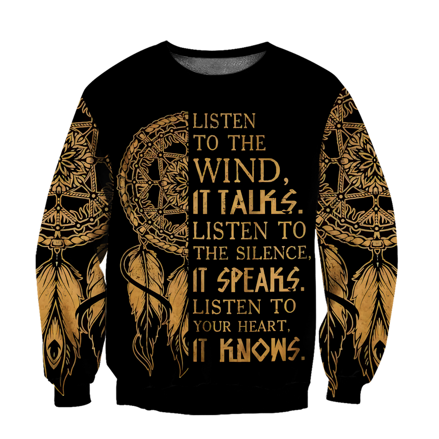 Wolf Native American Hoodie 3D All Over Printed Shirts