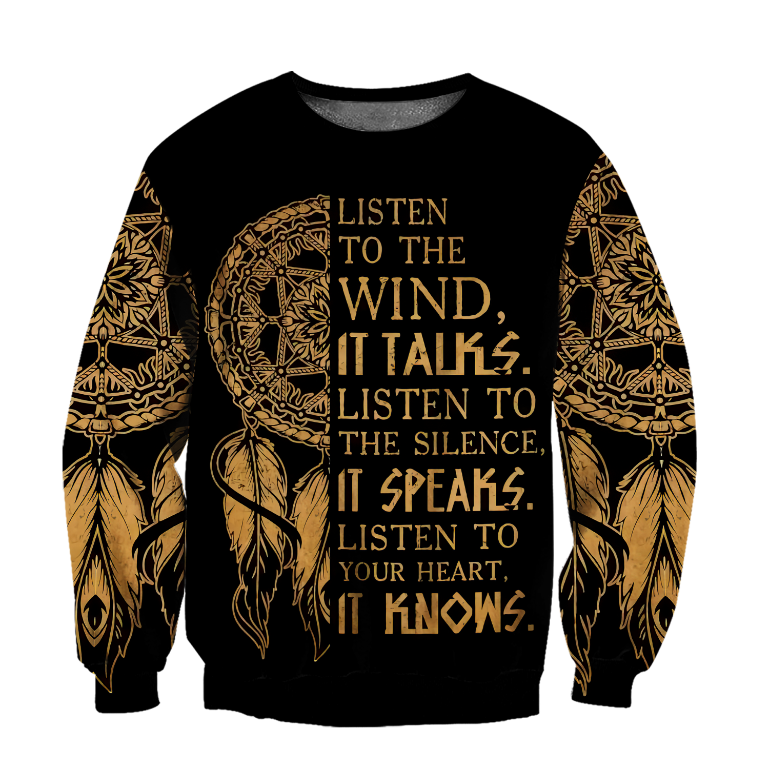 Wolf Native American Hoodie 3D All Over Printed Shirts