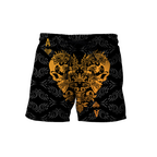 3D Ace Heart Skull Poker Over Printed Hoodie