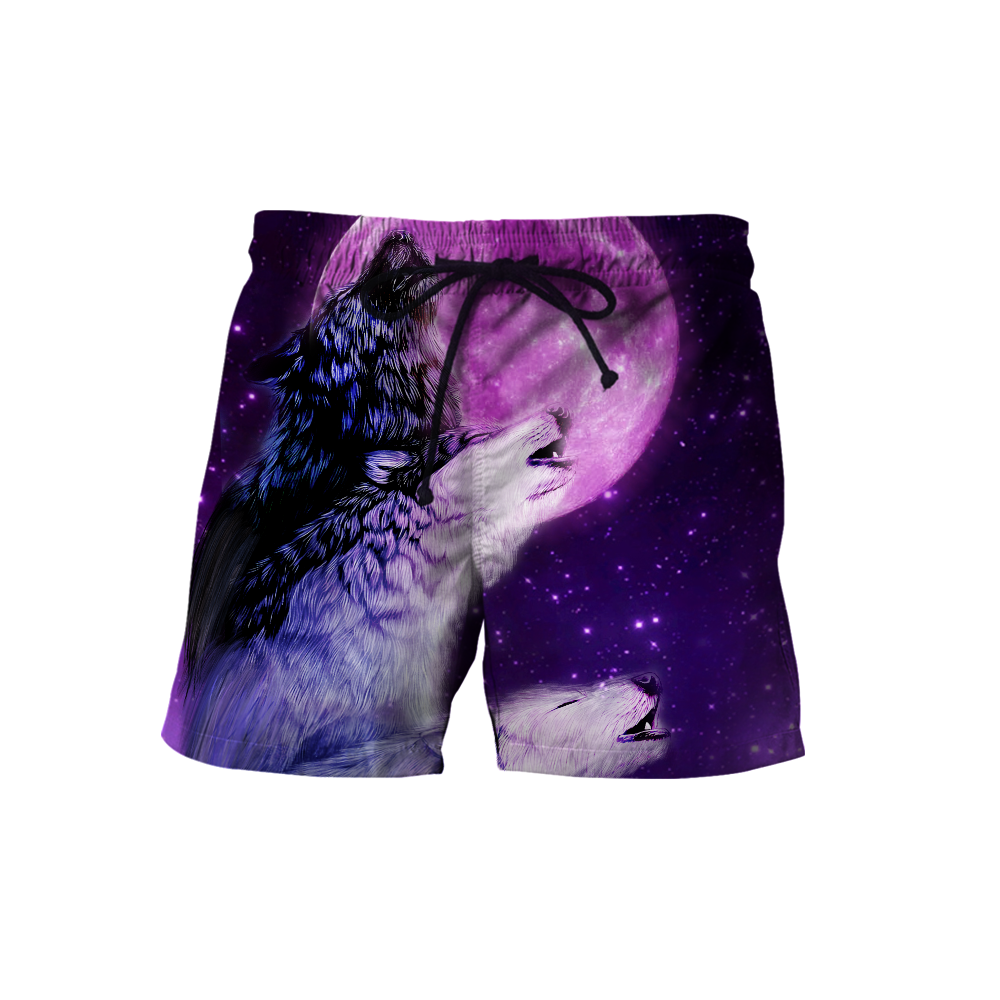All Over Printed Purple Wolves Hoodie DA300920201-MEI