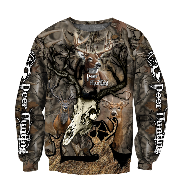 3D All Over Print Camo Deer Hunter Hoodie TN070805