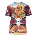 Merry Christmas - Deer Hunting 3D All Over Printed Shirts
