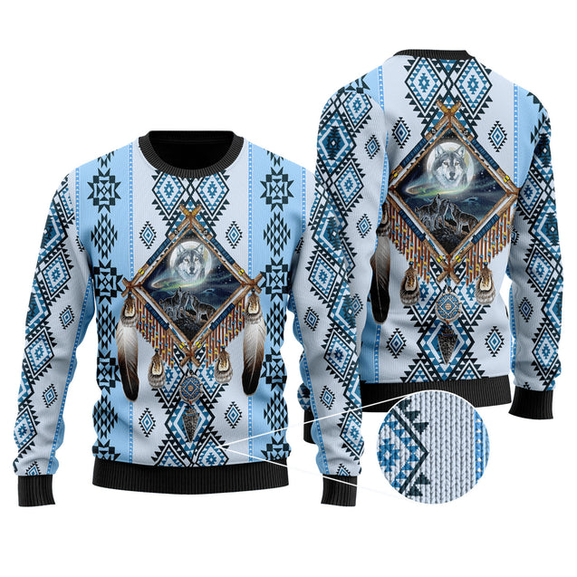 Wolf Native American 3D All Over Printed Unisex Shirts No 11