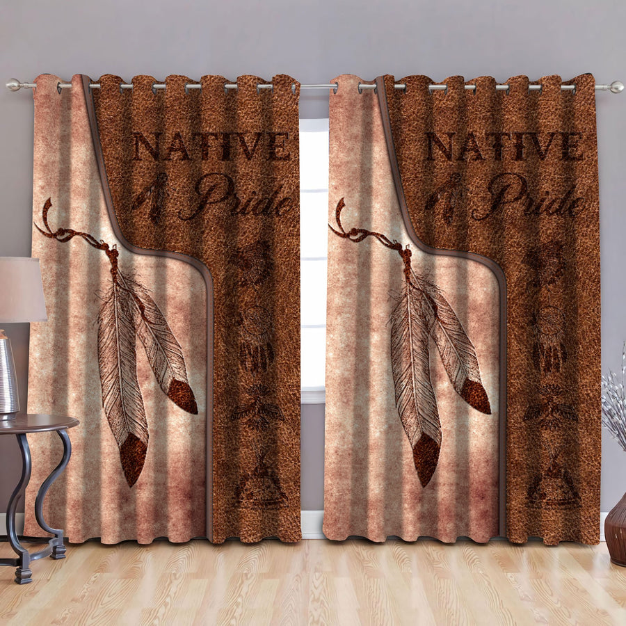 Native American Pattern 3D All Over Printed Window Curtains