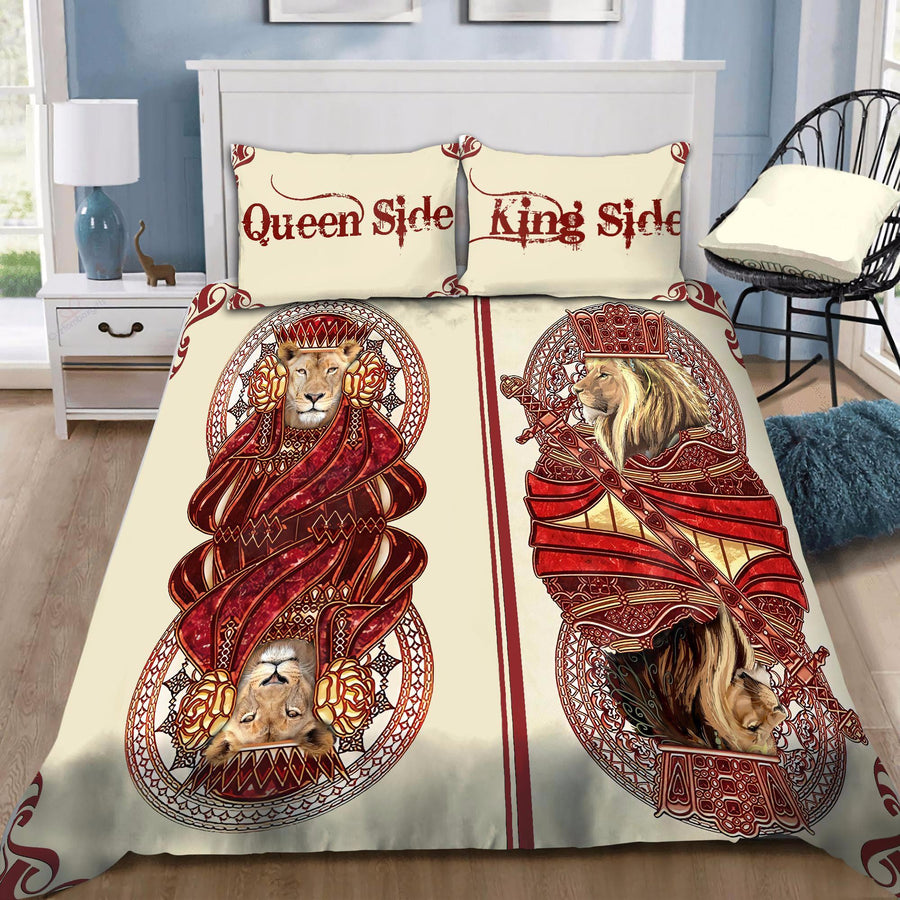 King and Queen Lion Poker Bedding Set
