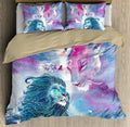 Lion Couple 3D All Over Printed Bedding Set