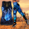 Wolf 3D All Over Printed Legging + Hollow Tank