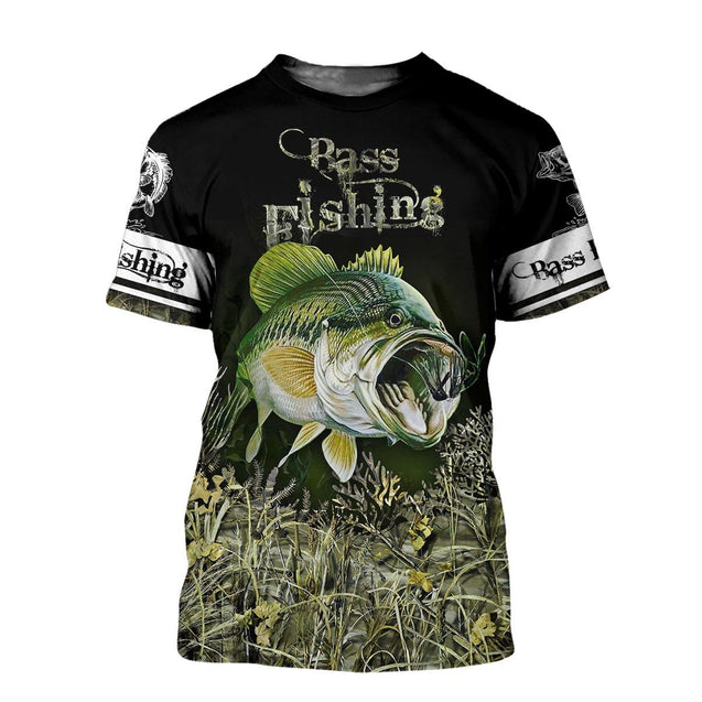 Bass Fishing 3D All Over Printed Shirts for Men and Women TT0034-Apparel-TT-T-Shirt-S-Vibe Cosy™