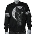 Wolf in Moon 3D All Over Printed Unisex Shirts