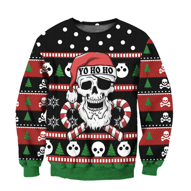 Skulls Christmas 3D All Over Printed Unisex Shirts HHT08122001