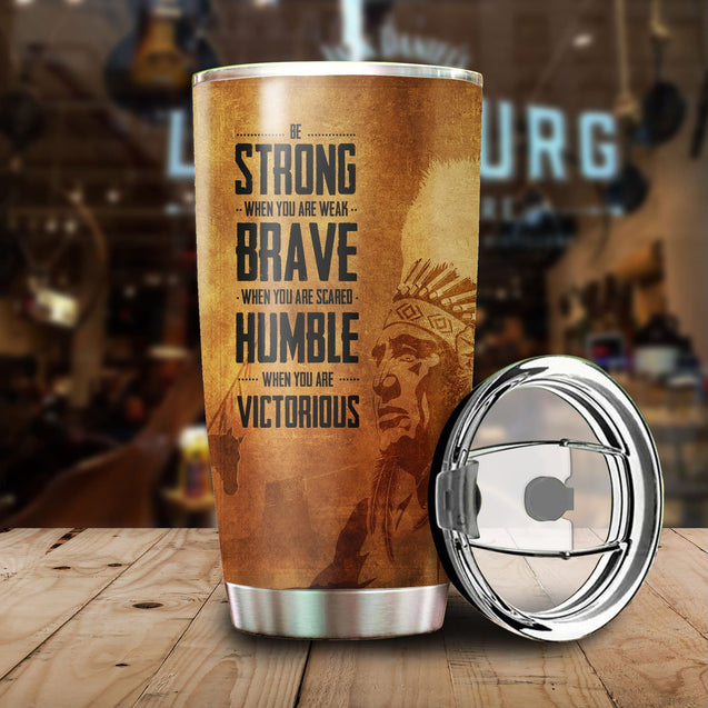 Customize Name Native American Steel Tumbler