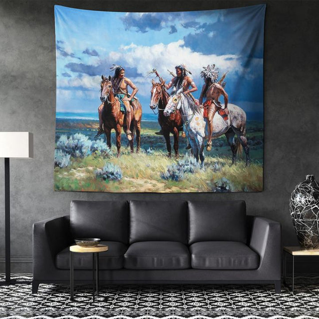 Native American 3D All Over Printed Tapestry