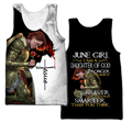 June Girl - I Am A Daughter Of God 3D All Over Printed Shirts For Men and Women Pi250502-Apparel-TA-Tank Top-S-Vibe Cosy™