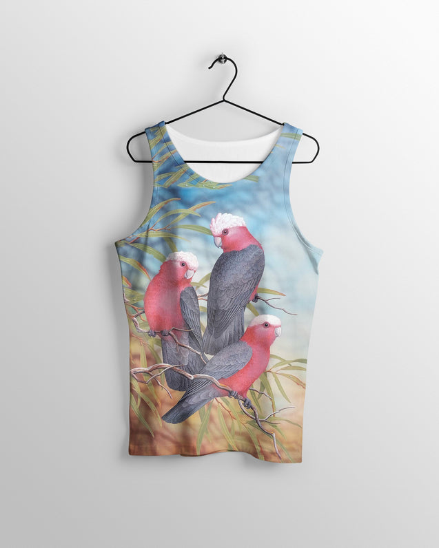 3D Printed Parrots Shirt PHL133-Apparel-PHL-Tank top-S-Vibe Cosy™