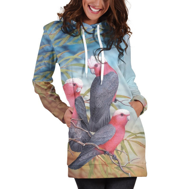 3D Printed Parrots Shirt PHL134 Hoodie dress-Apparel-PHL-Hoodie Dress-S-Vibe Cosy™