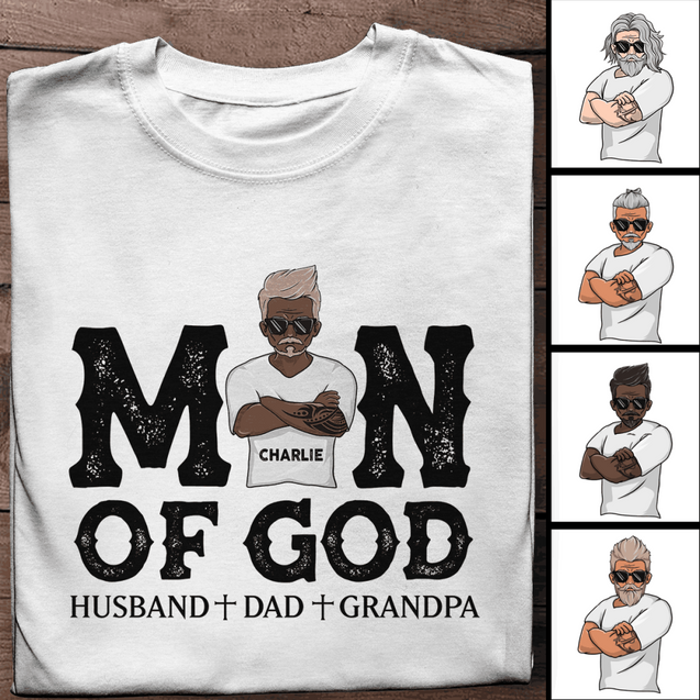 Personalized T-shirt Man Of God - Amazing gift for Father's day