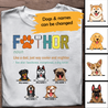 Fathor Like A Dad Just Cooler And Mightier Personalized T-shirt Amazing Gift For Father Bonus Dad Dog Lover