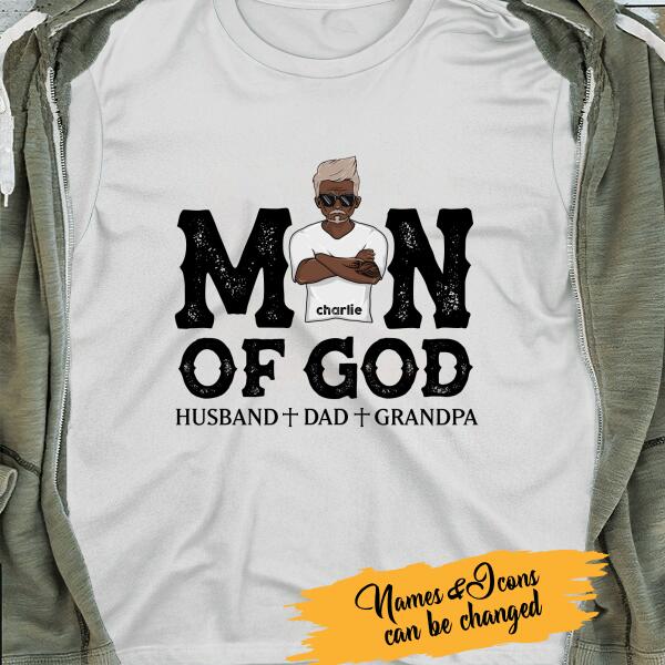 Personalized T-shirt Man Of God - Amazing gift for Father's day