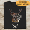 Best Buckin Papa Ever Personalized T-shirt