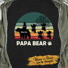 Papa Bear Personalized T-shirt Amazing Gift For Dad Father