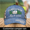Personalized Cap Camping Hair Don't Care, Customized Cap, Camping Life