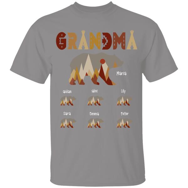 Grandma Bear Mama Personalized T-shirt Special Gift For Gigi