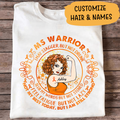 MS Warrior Strong Woman Personalized T- Shirt