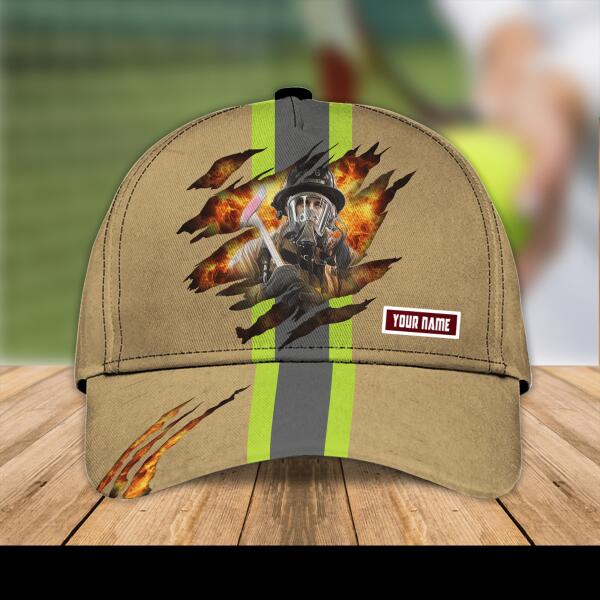 Personalized Full Print 3D Cap For Fire Fighter