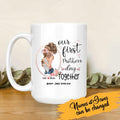 Our First Mother's Day Together Born Personalized T-shirt, Mug, Poster, Canvas Throw Pillow, Canvas, Special Gifts From Mom To Son And Daughter