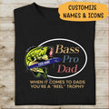 Fishing Bass Pro Dad Personalized T-Shirt, Mug, Best Gifts For Father And Fishing Lovers