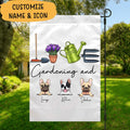 Dog T-shirt Personalized Love Gardening And Dog Amazing Gift For You Friends Dog Lovers