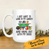 I Just Want To Work In My Garden And Hang Out With My Dogs Personalized T-shirt For Dog Lover