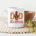 Firefighter Dad Like A Normal Dad, Except Much Cooler Personalized T-shirt, Best Gift For Firefighter