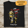 Like Father Like Son Personalized T-shirt, Best Gift For Firefighter