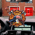 Firefighter Car Hanging Ornament On The Car Special Gift For Friends Dad Papa Grandpa