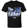 The Father Personalized Thin Blue Line T-Shirt, Best Gifts For Dad Police Officers