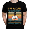 I'm A Dad Grandpa And A Police Officer Nothing Scares Me Personalized T-shirt, Best Gift For Dad Grandpa Policeman